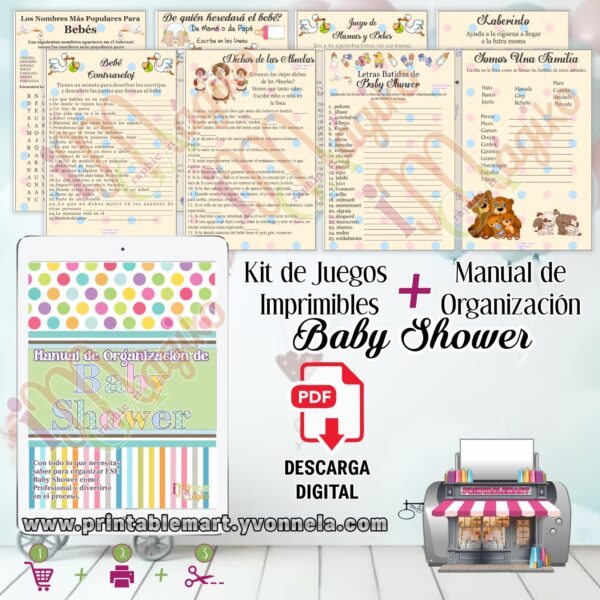 8 Juegos para Baby Shower Unisex