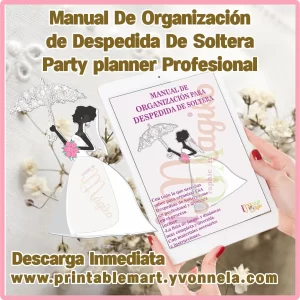 Manual Party Planner de Organización para Despedida de Soltera