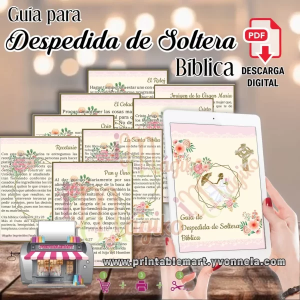 Despedida de Soltera Bíblica con Tarjetas Imprimibles