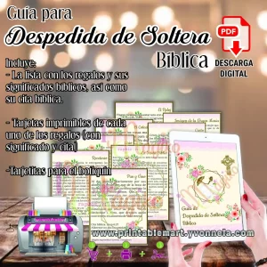 Despedida de Soltera Bíblica con Tarjetas Imprimibles