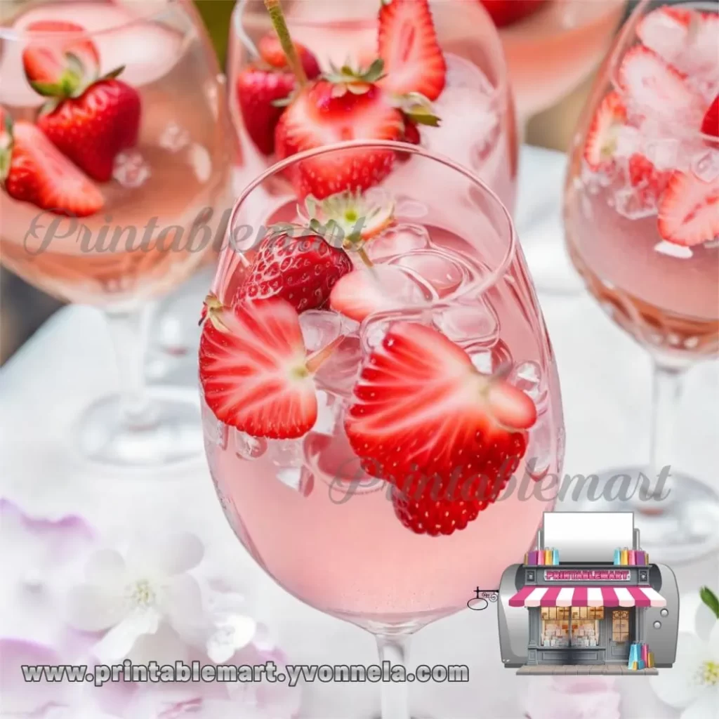 Gin Tonic de Fresa Las 5 mejores bebidas para despedida de soltera