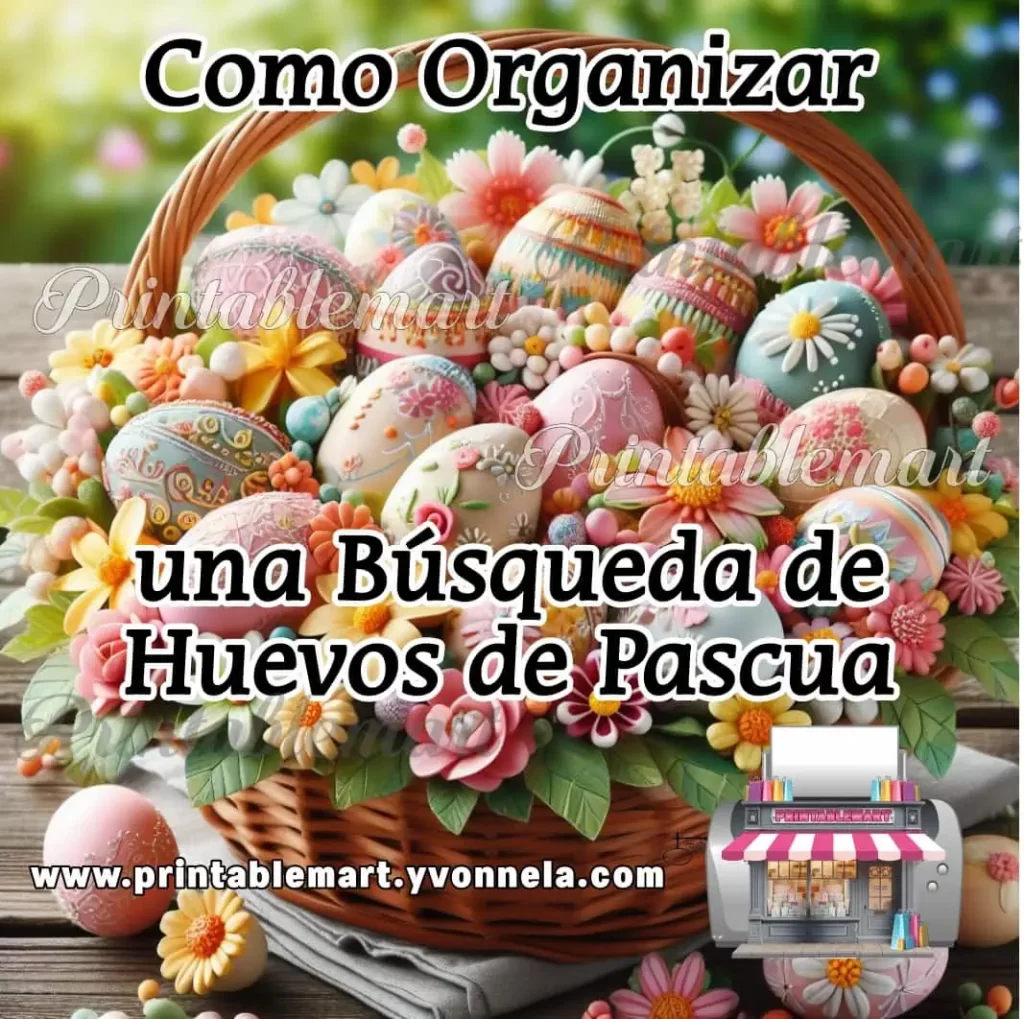 Como organizar una búsqueda de huevos de pascua Printablemart iMagiko