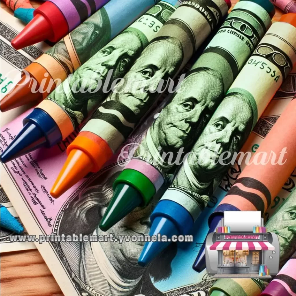 Crayones para Regalar Dinero de Forma Creativa, Original y Elegante