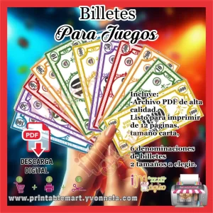 Billetes para juegos y fiestas