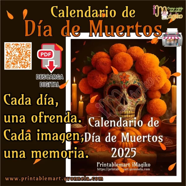 Calendario de Día de Muertos - Imagen 2