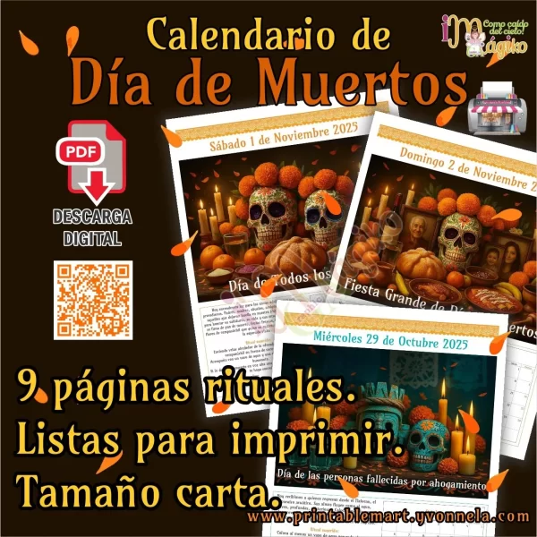 Calendario de Día de Muertos - Imagen 3