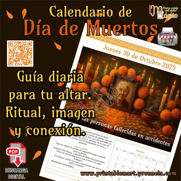 Calendario de Día de Muertos - Imagen 4