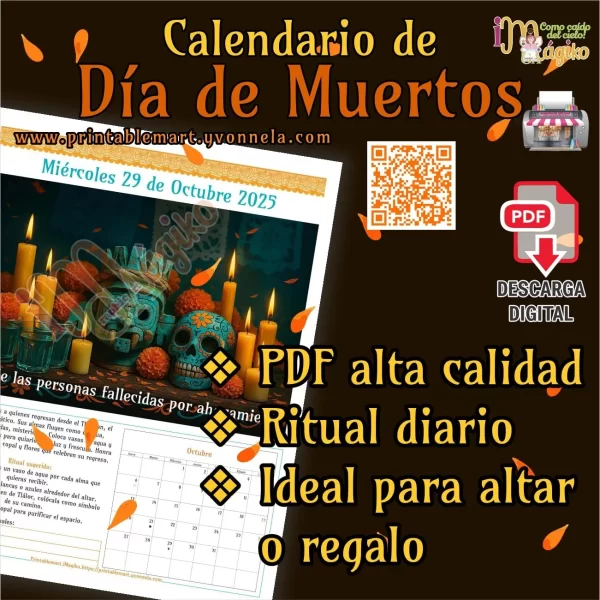 Calendario de Día de Muertos - Imagen 5