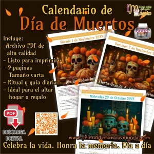 Calendario de Día de Muertos