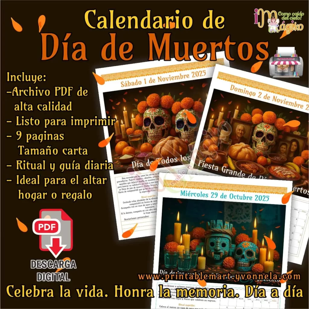 Calendario de Día de Muertos