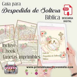 Guía para Despedida de Soltera Bíblica Descargable imprimible Printablemart Imagiko