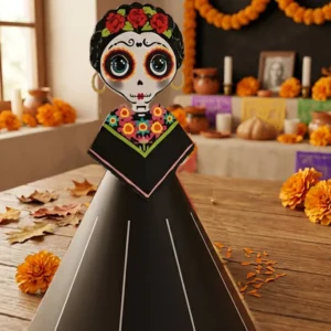 Catrina Artística Imprimible 3D Grande – Adorno Tradicional para Altar de Muertos
