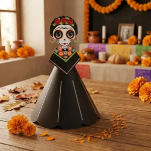 Catrina Imprimible 3D – Adorno Tradicional para Altar de Muertos